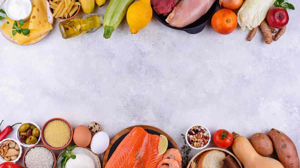 Vibrant food spread